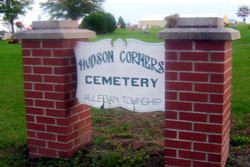 Hudson Corners Sign