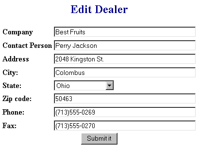 EZ-Find Form Screen Capture 