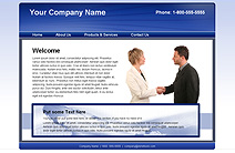 Generic business website, clean & professional.