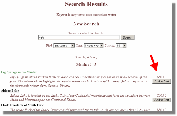 Search results