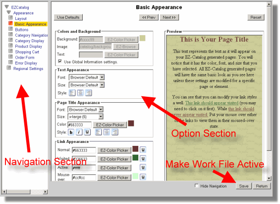 Catalog Configuration