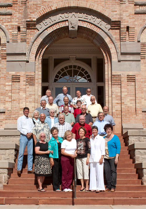 Click - BYH Class of 1960 On The Steps in 2010