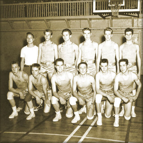 <b>The 1949 State Basketball Champion Team & Coach