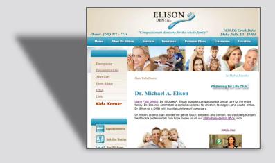Idaho Falls Marketing Agency - Client Dr. Elison