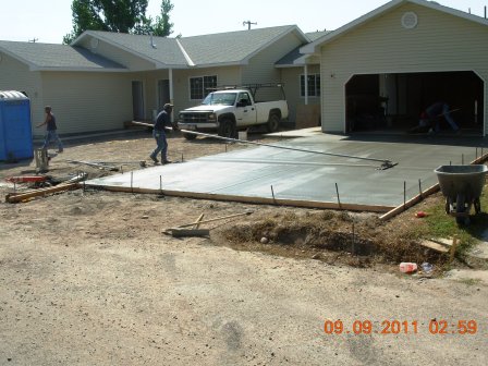 Build 24 driveway finish work