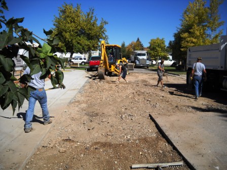 September 26 - the paving company crew