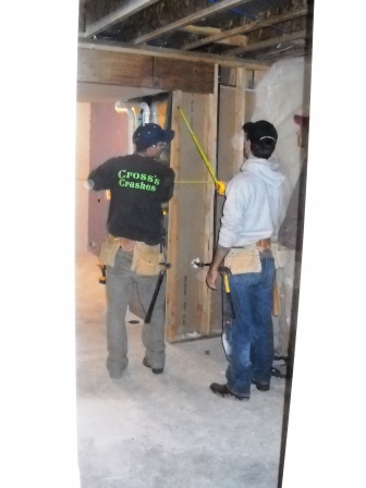 installed sheetrock in the basement