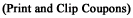 Print and Clip Coupons!