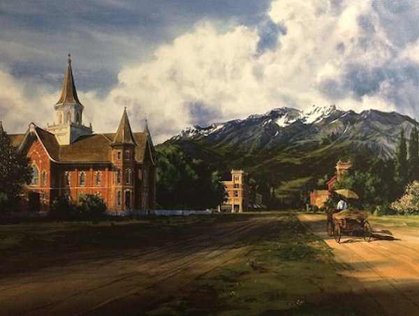 Provo Tabernacle Painting by Al Rounds