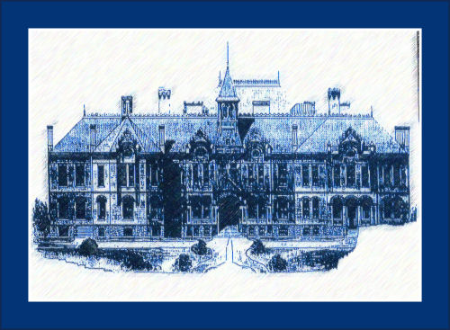 Sketches of Brigham Young Academy Building 1888