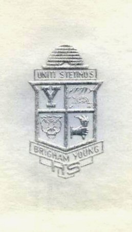 Brigham Young High School Seal 1 - Blue