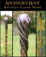 Ancestor's Root Amethyst Magic Wand