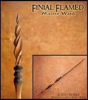Finial Flamed Magic Wand