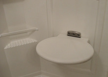 RV Fold-up shower seat