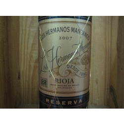 Los Hermanos Manzanos Oak aged Rioja '20