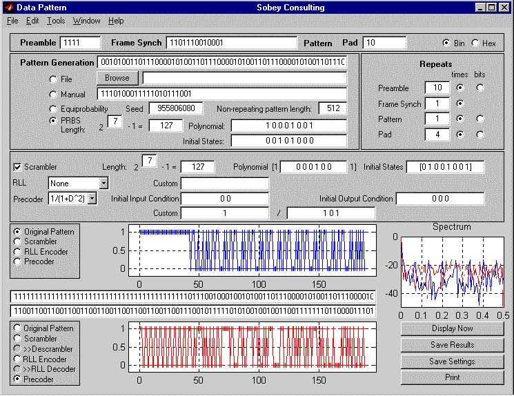 Data Pattern Screen