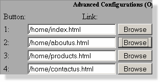 Links in button builder