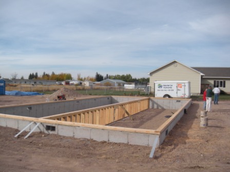 October 2010 Foundation is Complete
