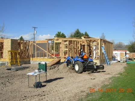 Trusses were delivered May 13...