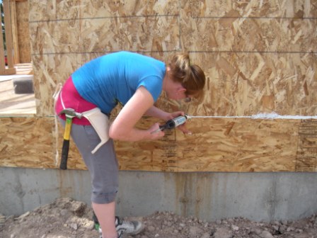 Partner Homeowner works on her home