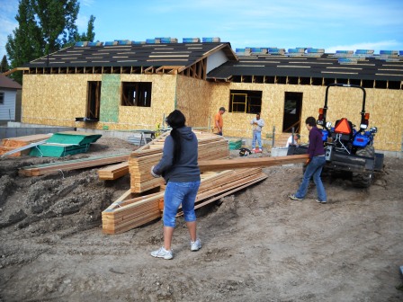 St. John Lutheran volunteer (on right) and