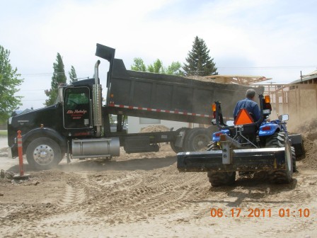 June 17 - fill dirt is placed