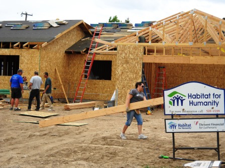 One of the Partner Homeowners moving