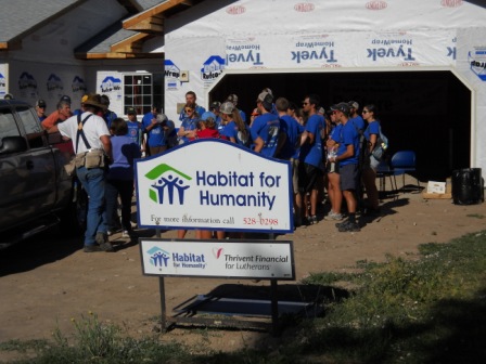 Meeting with Habitat Construction Manager and 