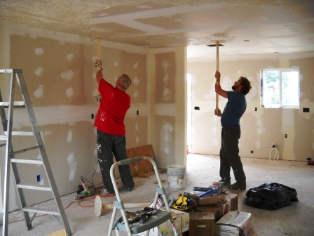Drywall work included texture