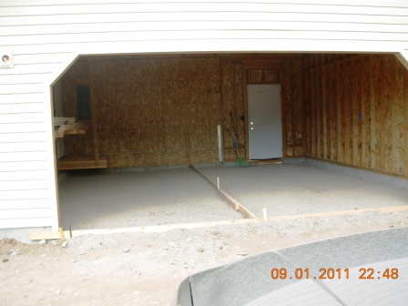Garage floor ready for concrete...