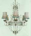 Lighting - Aqua Crystal Chandelier