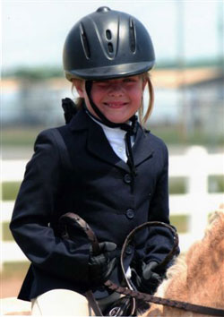 Hailey - Future Friesian Rider!