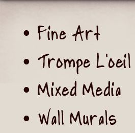 �Fine Art �Trompe L'oeil �Mixed Media �Mural
