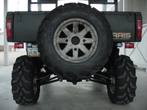 Red LED Lights Mounted on 2006 Polaris Ranger XP
