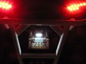 LED License Plate Bracket Polaris RZR 1000 XP