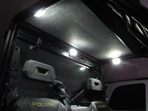 dome light polaris ranger lights led kit xp honda pioneer defender am commander crew options cart
