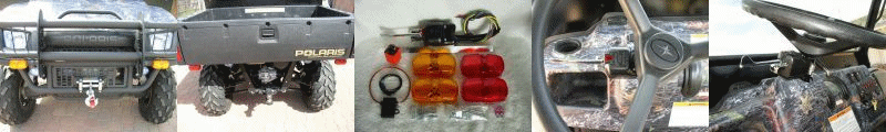 LED Turn Signal Kits: Polaris Ranger Razor Crew, Yamaha Rhino, Kawasaki Mule Teryx, Arctic Cat Prowler, Cub Cadet Volunteer Tracker, Golf Cart, any Side-by-Side UTV ATV