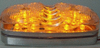 Amber Dual Mode LED Light with 12 LED's