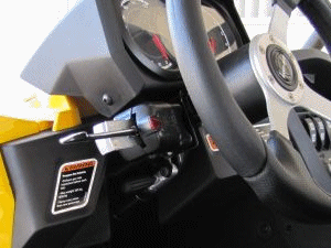 Turn Signal Switch mounted on Can-Am Commander
