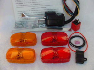 LED Turn Signal Kit - 2 Amber & 2 Red LED Lights