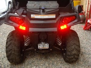 LED Turn Signal Kit mounted on 2009 Polaris RZR