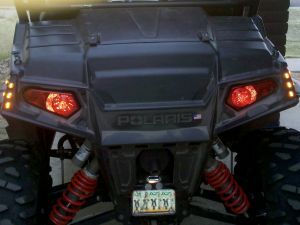 SM LED Lights Mounted on 2011 Polaris RZR4