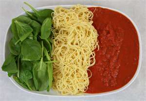 Spaghetti and sauce
