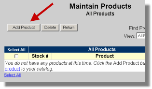 Add products button
