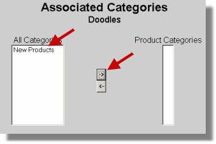 Assign category to product