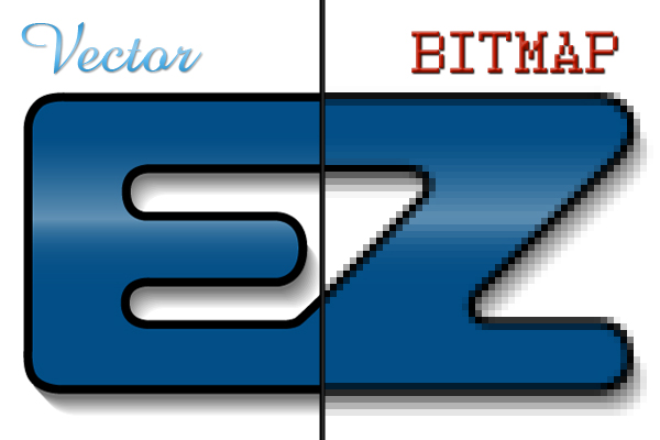Example of Bitmap vs. Vector graphics